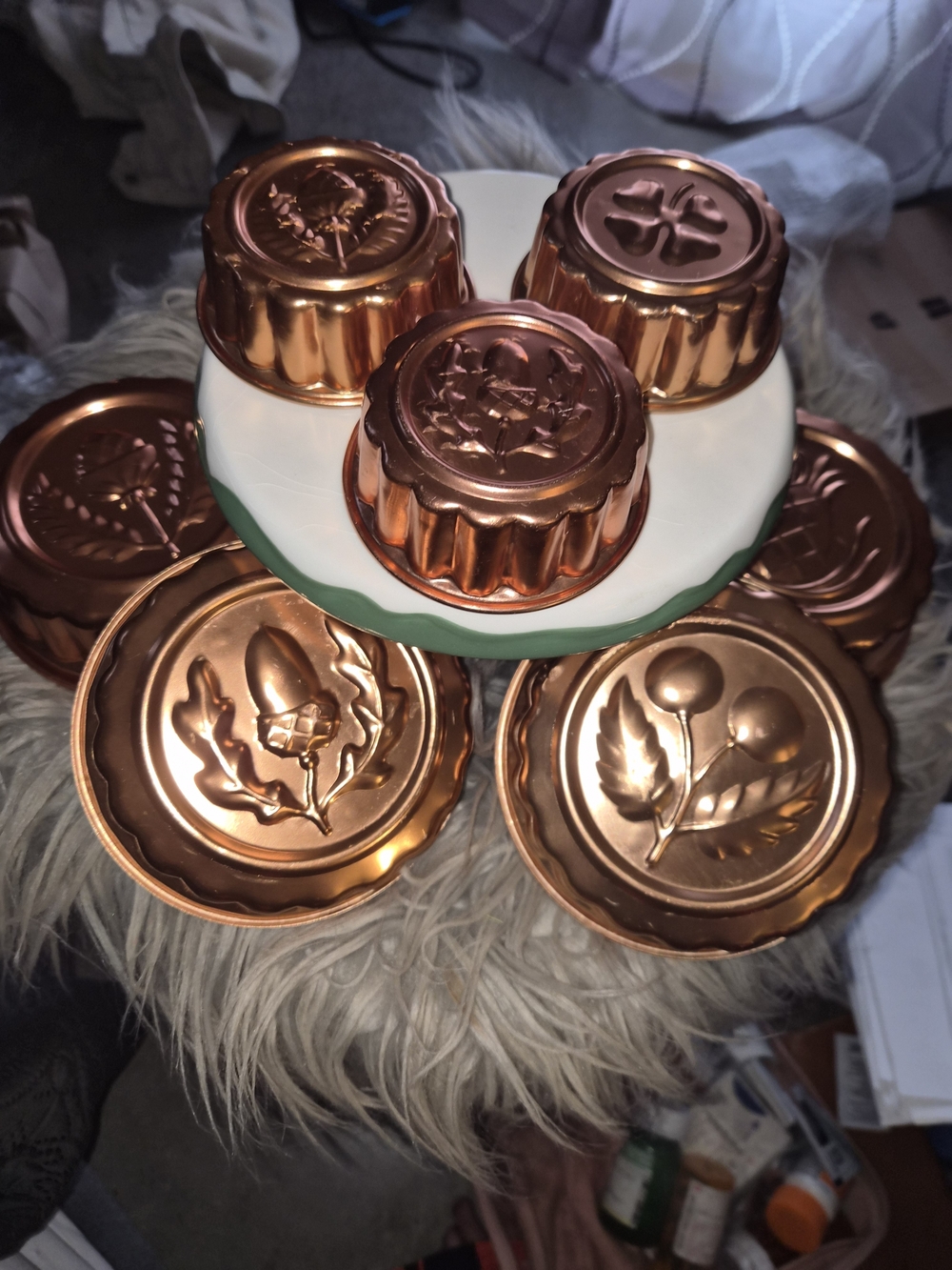 Copper Vintage Mold Set - Floral & Fruit Designs